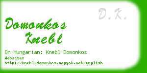 domonkos knebl business card